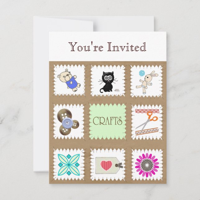 Crafts, You're Invited Invitation (Front)
