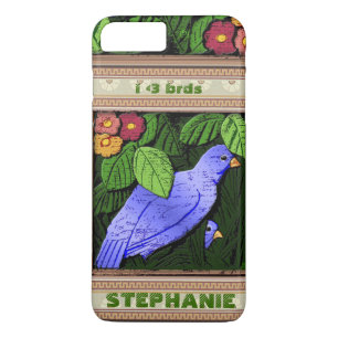 Craftsman Birds - Personalised iPhone 8 Plus/7 Plus Case