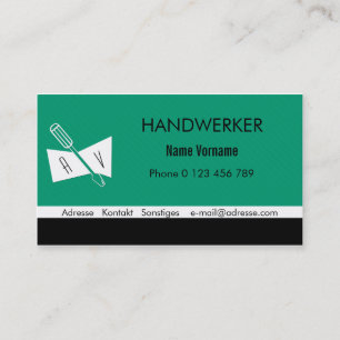 craftsman business card