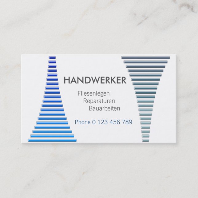craftsman business card (Front)