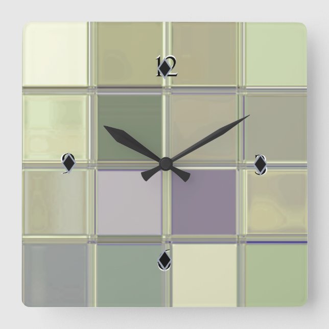 Craftsman Digital Art Sleek Acrylic Custom Clock (Front)