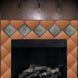 Craftsman Dragonfly Tile, Green and copper Tile