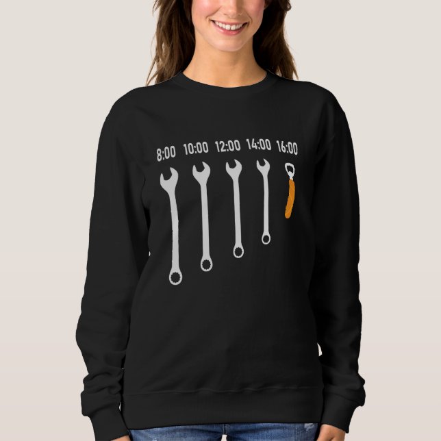 Craftsman Wrench For Evening Beer  Men Sweatshirt (Front)
