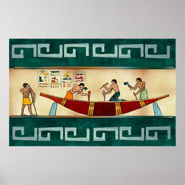 Craftsmanship Egyptian Folk Art Poster (Front)