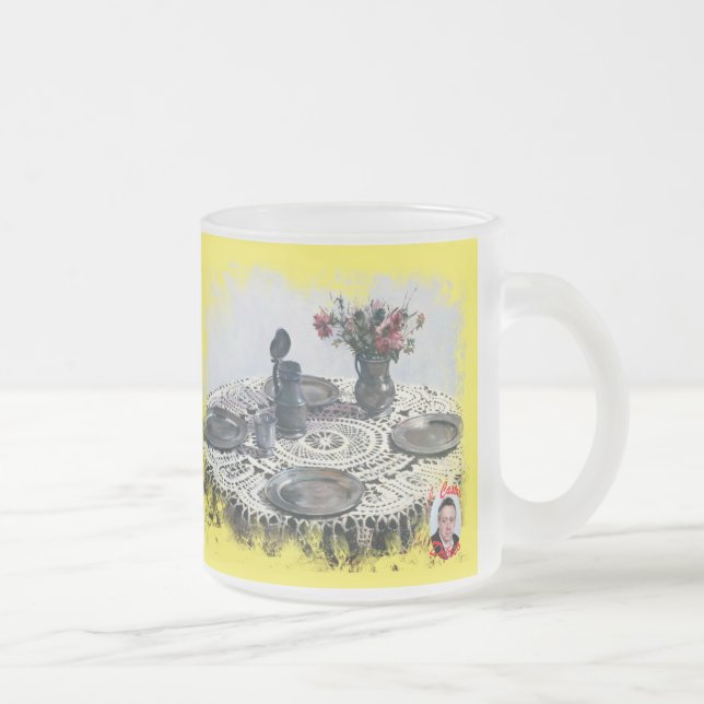 Craftsmanship Frosted Glass Coffee Mug (Right)