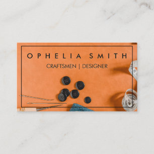 Craftsmen   Seamstress Workspace Business Card