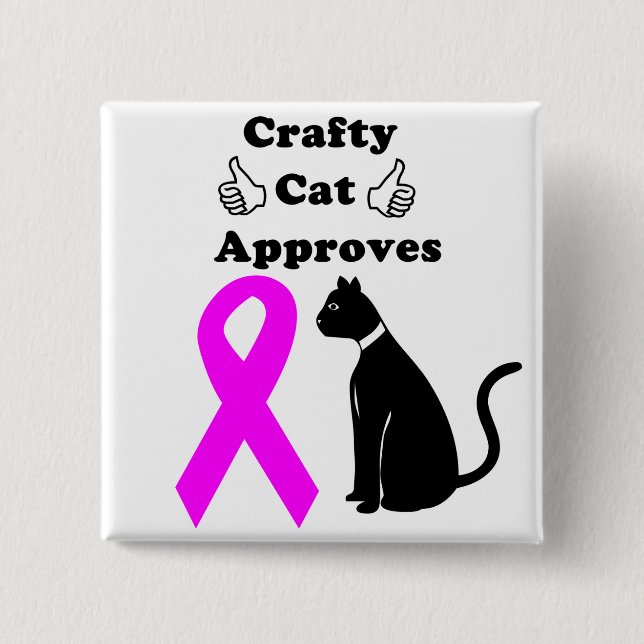 Crafty Cat BCA Button (Front)