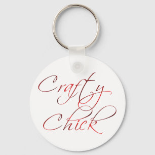 Crafty Chick Key Ring