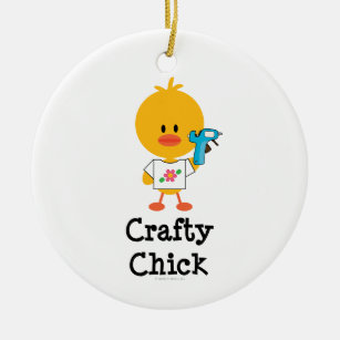 Crafty Chick Ornament