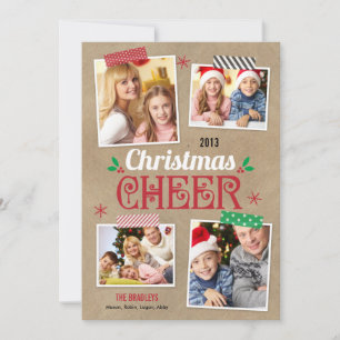 Crafty Christmas Holiday Photo Card
