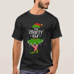 Crafty Elf Christmas Family Girls Women Elf Squad  T-Shirt<br><div class="desc">Crafty Elf Christmas Family Girls Women Elf Squad Xmas</div>