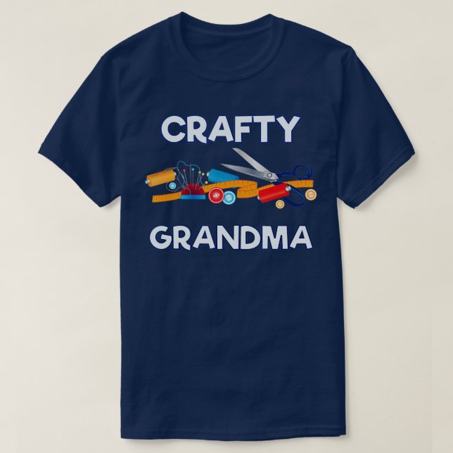 Crafty Grandma Gift  Sewing Crafting DIY Hobby L  T-Shirt (Design Front)