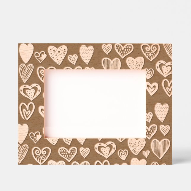 Crafty Hearts Etched Wooden Frame Engraved Frames (Front)