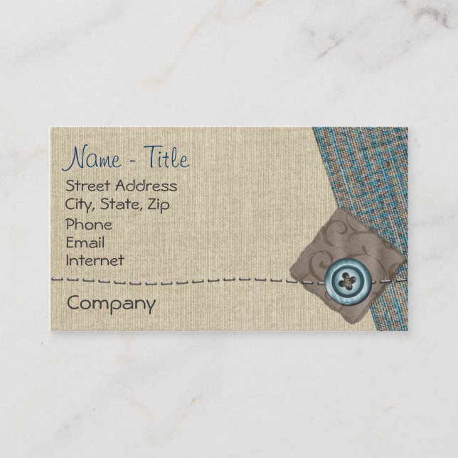 Crafty One Business Card (Front)