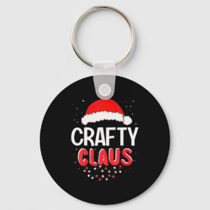Crafty Santa Claus Christmas Matching Costume Key Ring