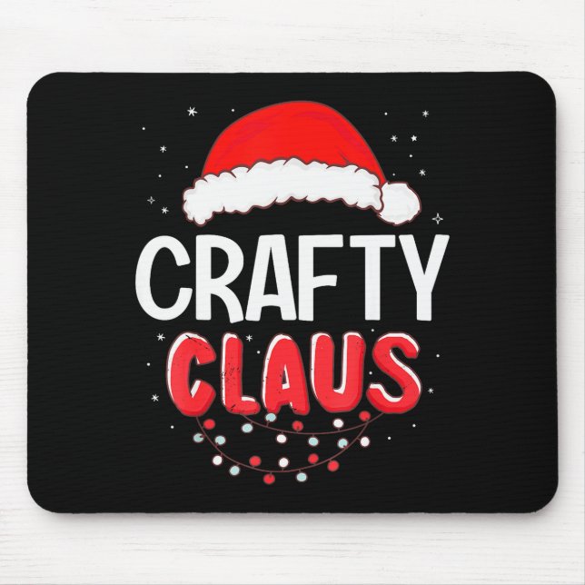 Crafty Santa Claus Christmas Matching Costume  Mouse Mat (Front)