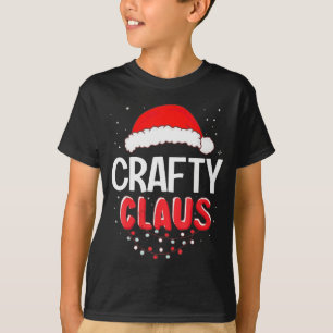 Crafty Santa Claus Christmas Matching Costume  T-Shirt