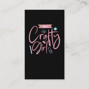 Crafty Scrapbooking Girl Book Crafting Love Business Card