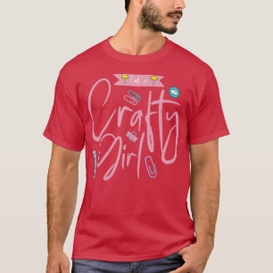 Crafty Scrapbooking Girl Book Crafting Love T-Shirt
