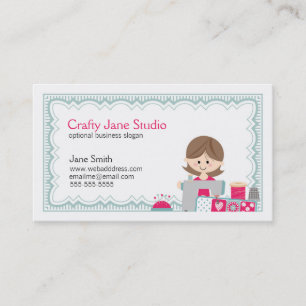 Crafty Sewing Business Card Design