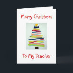 CRAFTY TREE FOR SPECIAL TEACHER AT CHRISTMAS HOLIDAY CARD<br><div class="desc">THIS CRAFTY TREE WILL PUT A SMILE ON "YOUR" TEACHER'S FACE THIS CHRISTMAS FOR SURE!</div>