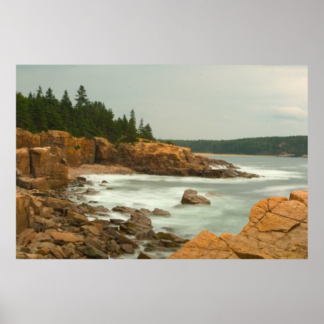 Craggy Coast, Acadia National Park, Maine Poster (Front)