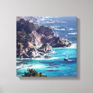 Craggy Coastline of the Sea Canvas Print