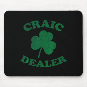 Craic Er Funny St. Patrick's Day Shamrock Tee  Mouse Mat