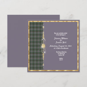 Craig Ancient Tartan Wedding Invitation