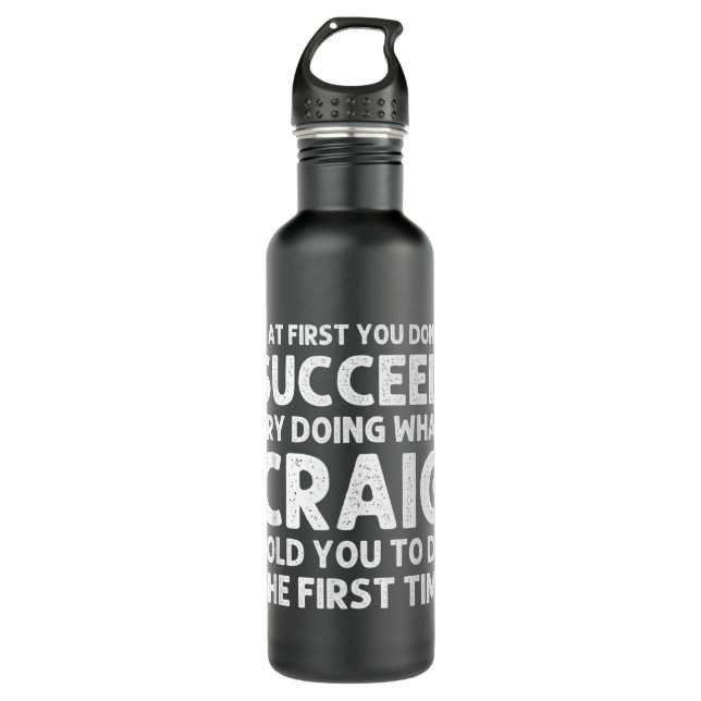 CRAIG Gift Name Personalised Birthday Funny Christ 710 Ml Water Bottle (Front)