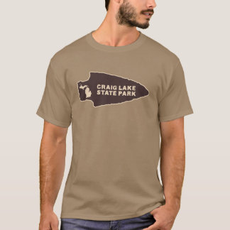 Craig Lake State Park Michigan MI Rustic Arrowhead T-Shirt