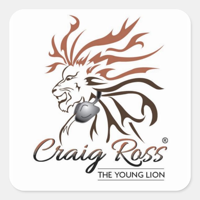 CRAIG ROSS Square Stickers (Front)