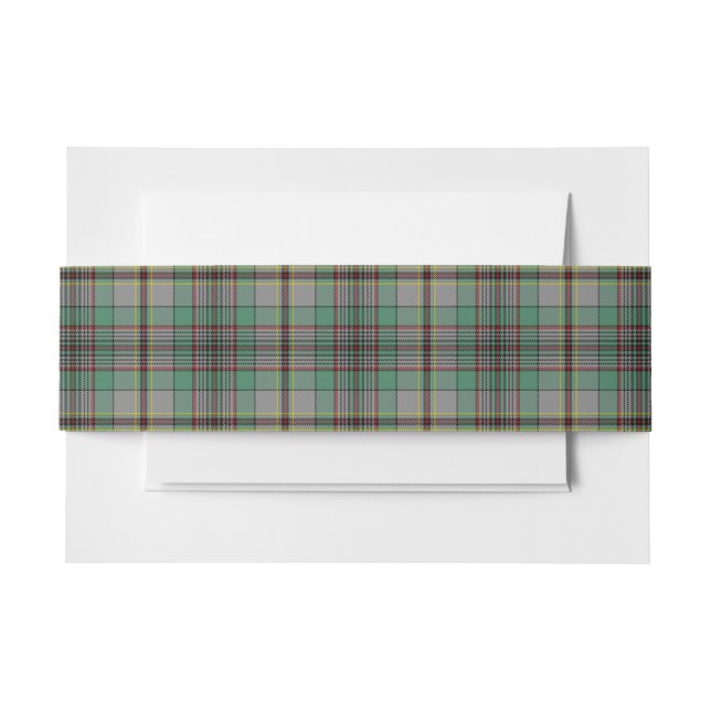 Craig Scottish Tartan Belly Band Invitation Belly Band (Front Example)