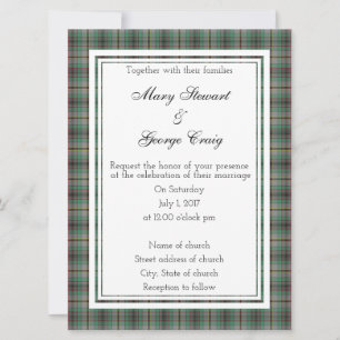 Craig Scottish Wedding Invitation