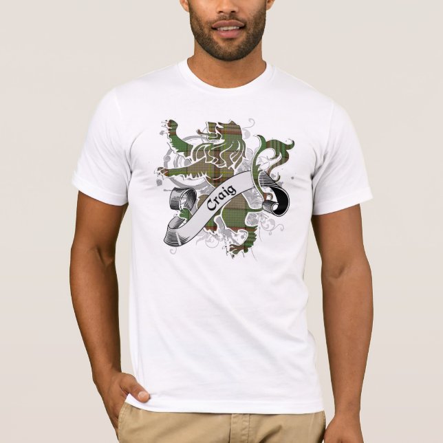 Craig Tartan Lion T-Shirt (Front)