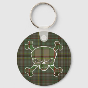 Craig Tartan Skull No Banner Keyring