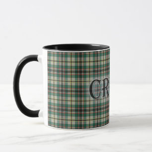 Craig Tartan with the Last Name Mug