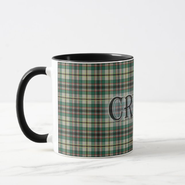 Craig Tartan with the Last Name Mug (Left)