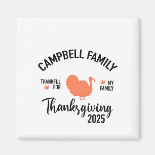 Crampbell Family 2025 Thanksgiving Turkey Dinner Magnet