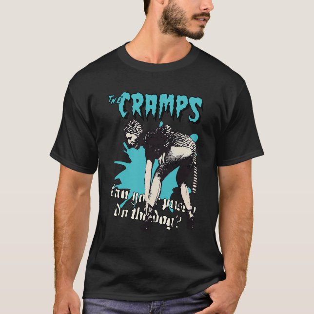 Cramps Band Can Your Pussy do the Dog Retro Tshirt (Front)
