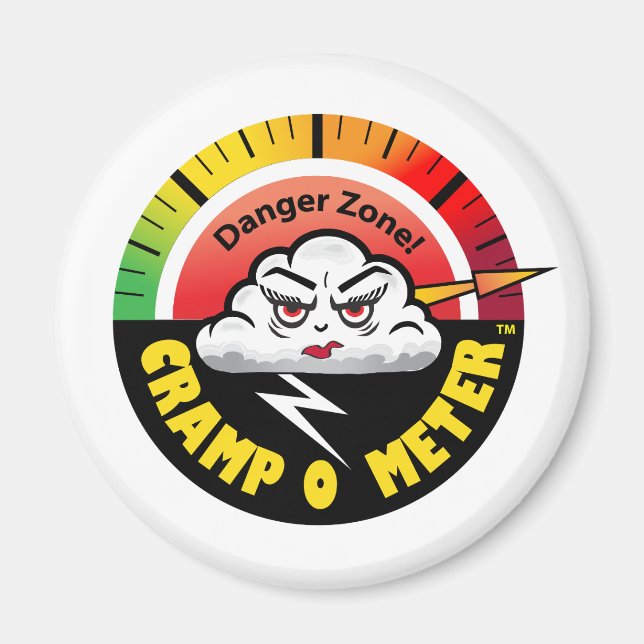 Cramps Warning Magnet (Front)