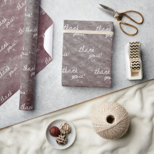 Cran. Gradient Bubble Wrap Reseller Thank You Wrapping Paper