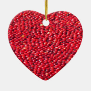 Cranberries Festive Red Ceramic Tree Decoration