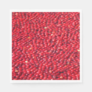 Cranberries Festive Red Napkin