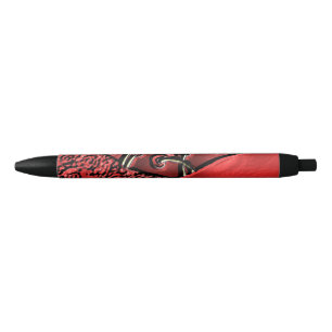 Cranberry Bazaar  Black Ink Pen