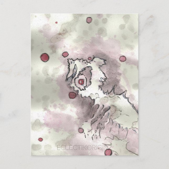 Cranberry Bog Tea Creature 011 Postcard (Front)