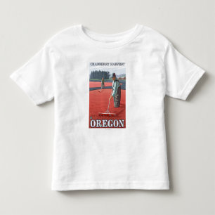 Cranberry Bogs Harvest Vintage Travel Poster Toddler T-Shirt