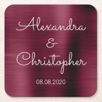 Cranberry Burgundy Elegant Wedding or Reception