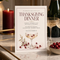 Cranberry Champagne Thanksgiving Dinner