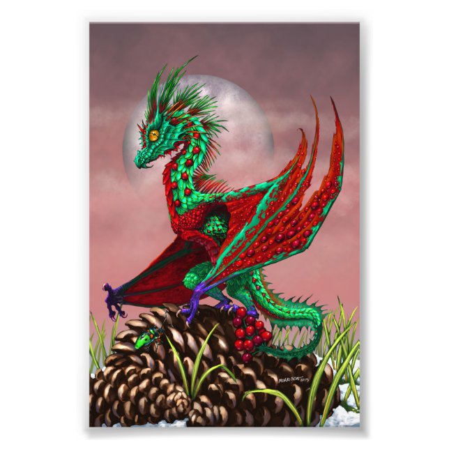 Cranberry Dragon 4x6 Print (Front)